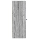 vidaXL Armoire Murale Sonoma gris 33 x 34 5 x 90 cm Bois d'ingénierie