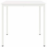 vidaXL Table de bar Blanc 110 x 55 x 105 cm Bois de pin massif