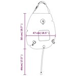 vidaXL Sac de douche de camping bleu 20 L PVC