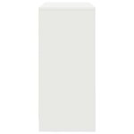 vidaXL Buffet avec tiroir blanc 80x34x76 cm bois d'ingénierie