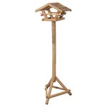 FLAMINGO Mangeoire à oiseaux et support Lucar 38x28x125 cm Naturel
