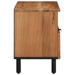 vidaXL Meuble TV Marron 80 x 33.5 x 46 cm Bois d'acacia massif