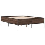 vidaXL Cadre de lit sans matelas chêne marron 120x200 cm