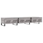vidaXL Meuble TV sonoma gris 150x36x30 cm bois d'ingénierie