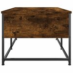 vidaXL Table basse chêne fumé 100x51x40 cm bois d'ingénierie