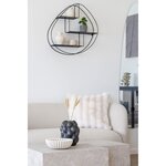 Coussin fourrure artificielle blanc 45 x 45 cm