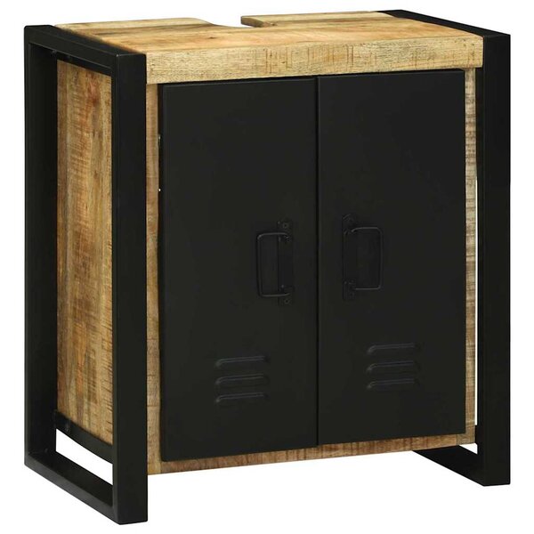 vidaXL Meuble sous évier Marron 55 x 35 x 60 cm Bois de mangue massif