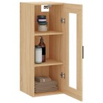 vidaXL Armoire murale chêne sonoma 34 5x34x90 cm