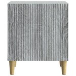 vidaXL Cabinet de chevet Sonoma gris 43 x 34 5 x 50 cm