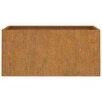 vidaXL Jardinière 62x30x29 cm acier corten