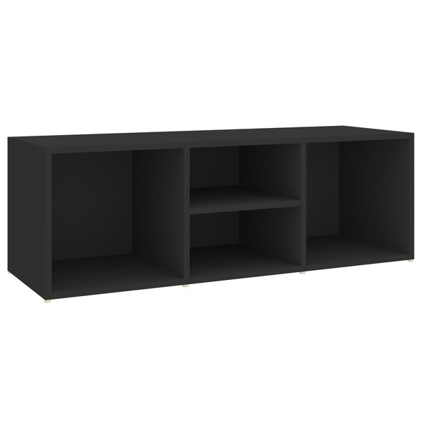 vidaXL Banc à chaussures Noir 105x35x35 cm Aggloméré