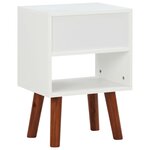 vidaXL Table de chevet Bois d'acacia massif 40x30x57 cm