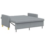 vidaXL Canapé-lit escamotable Gris clair 154 x 94 5 x 80 5 cm