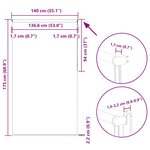 vidaXL Store enrouleur occultant rouge largeur du tissu 136 6 cm