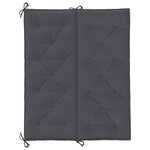 vidaXL Coussin de banc de jardin anthracite tissu oxford