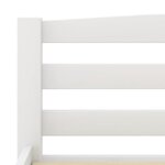 vidaXL Cadre de lit Blanc Bois de pin massif 120x200 cm