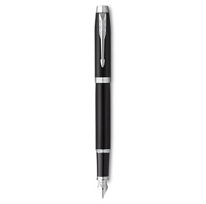 PARKER IM ESSENTIEL Stylo plume  Noir Mat  Plume moyenne  encre bleue  Coffret cadeau