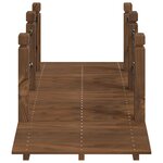 vidaXL Pont de jardin avec garde-corps en chaîne bois massif épicéa
