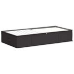 vidaXL Boîte de rangement avec fenêtre transparente 6 Pièces Anthracite