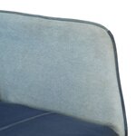 vidaXL Chaise à bascule Denim Bleu Toile patchwork