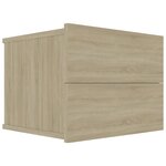 vidaXL Table de chevet chêne sonoma 40 x 30 x 30 cm Aggloméré