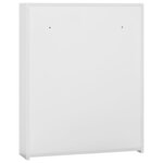 vidaXL Armoire à miroir de salle de bain Blanc 60x15x75 cm MDF