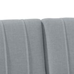 vidaXL Tête de lit capitonnée Gris clair 180 cm Pin massif