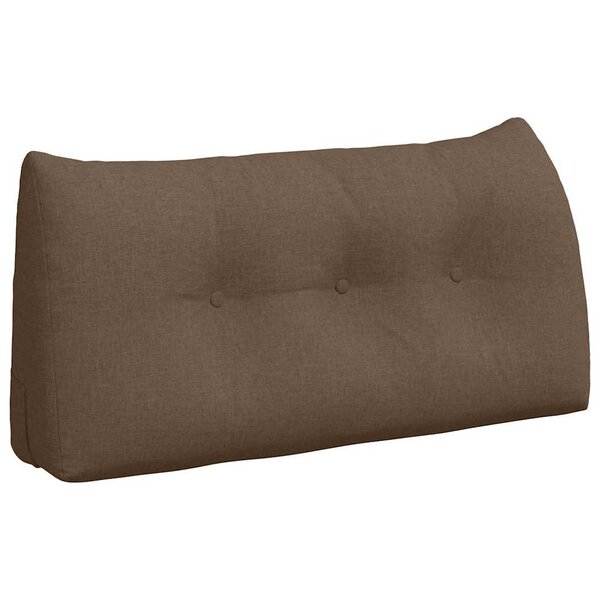vidaXL Coussin de Dos Marron 100 x 24 x 50 cm tissu