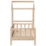 vidaXL Lit de jour avec toit sans matelas 90x190 cm bois massif