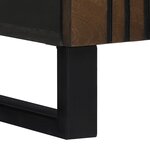 vidaXL Meuble de chevet 50x33x60 cm en bois massif de noyer