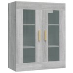 vidaXL Armoire murale suspendue Sonoma gris 69 5x34x90 cm