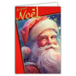 61-5842 Carte Joyeux Noël avec enveloppe blanche 12x17 5cm