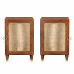 vidaXL Cabinet de salle de bain avec étagère Marron 38 x 33.5 x 58 cm
