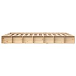 vidaXL Cadre de lit 140x200 cm Bois massif