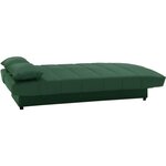 Banquette clic clac 3 places - Tissu 100  coton Vert - 190 x 92 cm - MILA