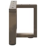 vidaXL Pieds de table basse en T  2 pièces  noir  40 x 25 x (30-31) cm  acier