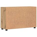 vidaXL Buffet avec porte FLORIN Chêne artisanal 88 5 x 30 5 x 55 5 cm
