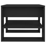vidaXL Table basse noir 55 5x55x45 cm bois d'ingénierie