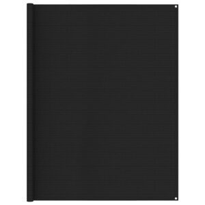 vidaXL Tapis de tente 250x300 cm Noir