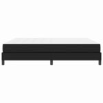 vidaXL Lit avec matelas Noir 180 x 200 cm Faux cuir