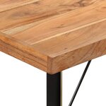 vidaXL Table de bar 150x70x107 cm bois massif d'acacia et fer