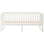 vidaXL Lit de jour sans matelas blanc 75x190 cm bois de pin massif