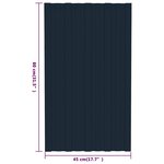 vidaXL Panneaux de toiture 36 Pièces Acier galvanisé Anthracite 80x45 cm