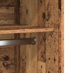 vidaXL Garde-robe vieux bois 100x50x200 cm bois d'ingénierie