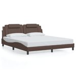 vidaXL Cadre de lit sans matelas marron 180x200 cm similicuir