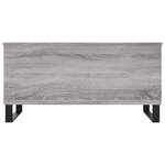 vidaXL Table basse Sonoma gris 90x44 5x45 cm Bois d'ingénierie