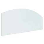 vidaXL Plaque en verre de cheminée Transparent 120 x 50 cm Verre