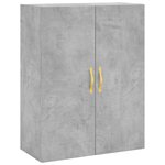 vidaXL Armoires murales 2 Pièces gris béton 69 5x34x90 cm