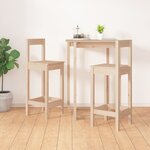 vidaXL Chaises de bar lot de 2 40x41 5x112 cm bois de pin solide