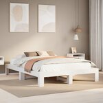 vidaXL Cadre de lit sans matelas blanc 160x200 cm bois de pin massif